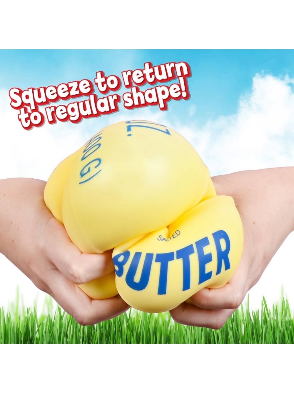 BUTTER 🧈 SQUISHY SQUEEEZY Over 10” inches Fidget Toy by Sunny Days